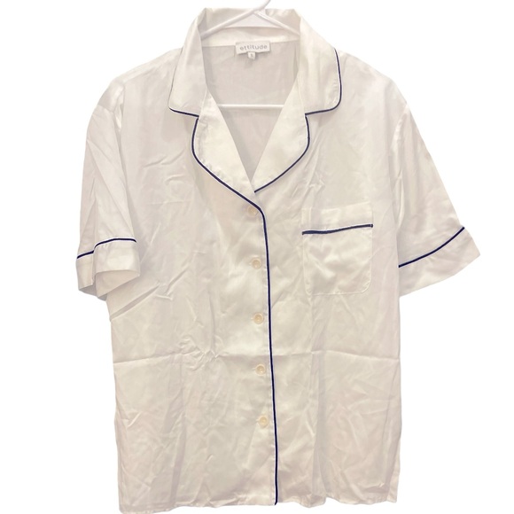 Ettitude Other - NWT ETTITUDE BAMBOO SHORT SLEEVE WHITE/BLACK